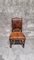 Antike Esszimmerstühle aus handgeschnitzter Eiche und Leder, 9er Set 25