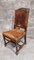 Antike Esszimmerstühle aus handgeschnitzter Eiche und Leder, 9er Set 12