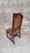 Antique Dining Chairs in Hand Carved Oak and Distressed Leather, Set of 9 26