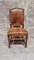 Antike Esszimmerstühle aus handgeschnitzter Eiche und Leder, 9er Set 21