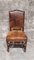Antique Dining Chairs in Hand Carved Oak and Distressed Leather, Set of 9 19