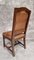 Antique Dining Chairs in Hand Carved Oak and Distressed Leather, Set of 9 11