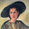 Marie Palmers de Terlamen, Porträt einer Dame, 1930er, Pastell auf Karton 6
