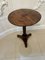 Antique Victorian Figured Mahogany Lamp Table, Image 1