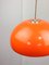 Lampe à Suspension Space-Age Orange en Acrylique et Métal, 1970s 3