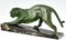 Plagnet, Art Deco Sculpture of a Panther, Marble 2