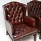 Swedish Leather Wing Back Armchairs, 1930s, Set of 2 4