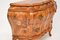Antique Dutch Marquetry Bombe Commode in Olive Wood 4
