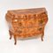 Antique Dutch Marquetry Bombe Commode in Olive Wood 1