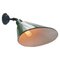 Industrial Green Enamel & Cast Iron Factory Wall Lamp, Image 2