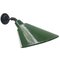 Industrial Green Enamel & Cast Iron Factory Wall Lamp, Image 3