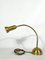 Verstellbare italienische Vintage Tischlampe aus Messing, 1960er 9