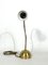 Lámpara de mesa italiana vintage ajustable de latón, años 60, Imagen 2