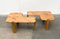 Canapé, Table Basse ou d'Appoint Brutaliste Mid-Century par Aksel Kjersgaard pour Odder Furniture, Danemark, 1960s, Set de 2 1