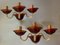 Appliques Murales Vintage en Verre de Murano Rouge Rubis de Made Murano Glass, Italie, Set de 2 1