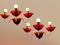 Vintage Italian Ruby Red Murano Glass Sconces from Made Murano Glass, Set of 2 2