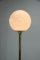 Brass and Opaline Glass Large Floor Lamp, 1970s 7