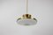 Mid-Century Brass and Glass Pendant by Valasske Mezirici, 1970s, Image 1