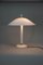 Lampada da tavolo Mid-Century bianca, anni '50, Immagine 3