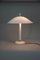 Lampe de Bureau Mid-Century Blanche, 1950s 3