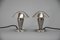 Bauhaus Silver Table Lamps, 1930s, Set of 2 2
