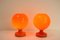 All Glass Orange Table Lamp by Valasske Mezirici, 1970s, Image 9