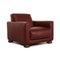 Red Leather Natuzzi Armchair 1