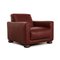 Red Leather Natuzzi Armchair, Image 1
