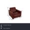 Red Leather Natuzzi Armchair 2