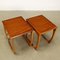Teak Coffee & Side Tables, Italy, 1960s, Set of 3 6