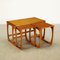 Italienische Teak Couchtische, 1960er, 3er Set 3