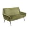 Velvet 2-Seat Sofa, Italy, 1950s, Image 1