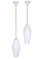White Glass Pendants from Philips, 1960s, Set of 2 1