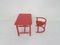 Swedish Anna Red Kids Chair & Desk by Karin Mobring for Ikea, 1963, Set of 2, Image 8