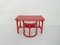 Swedish Anna Red Kids Chair & Desk by Karin Mobring for Ikea, 1963, Set of 2 1