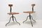 Industrial Adjustable Desk Chairs, 1960s, Set of 2 2