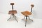 Chaises de Bureau Ajustables Industrielles, 1960s, Set de 2 4