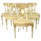 Antike klassizistische italienische Stühle, 6er Set 3