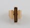 Large Modernist Ring in 18 Carat Gold Adorned With Smoky Quartz from Georg Jensen 1