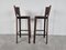 Brazilian Leather Bar Stools, 1980s, Set of 2 5