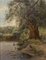 Maria Alekseevna Fedorova, Romantic Landscape Iva, Quiet Backwater, Oil on Canvas, Framed 2