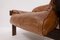 Mid-Century Cognacfarbene Leder und Holz Sessel von Percival Lafer, 2er Set 11
