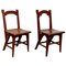 Modernist Catalan Wooden Chairs, 1920s, Set of 2, Image 1