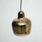 Lampada a sospensione dorata di Alvar Aalto per Artek, anni '50, Immagine 4