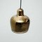 Golden Bell Pendant Lamp by Alvar Aalto for Artek, 1950s 3