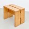 Pine Wood Stool by Le Corbusier for Les Arcs 7