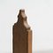 Traditional Spanish Hachero Light Wood Candleholder, 1930s 3