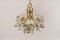 Large German Pendant in Brass and Crystal Glass from Sische, 1970s 6