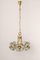 Large German Pendant in Brass and Crystal Glass from Sische, 1970s 2