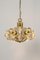 Large German Pendant in Brass and Crystal Glass from Sische, 1970s 7